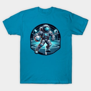 Space Slam Dunk - Astronaut Basketball Player T-Shirt